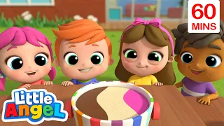 Rainbow Ice Cream | Little Angel | Kids Cartoons & Nursery Rhymes | Moonbug Kids