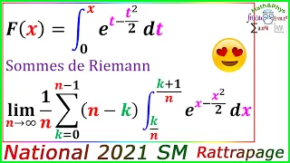 Intégrale de Riemann - Somme de Riemann - Calcul Intégrale - Examen National 2021 SM