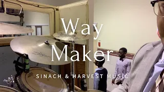 Way Maker Live Drum Cam by Sinach & Harvest Music Live