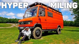 Ich fahre 2000km am Stück in meinem MERCEDES 814 4x4 !!