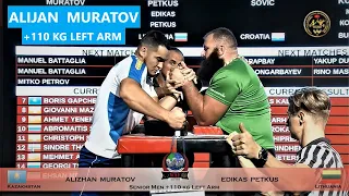 ALIJAN MURATOV - KAZAKHSTAN | +110 KG LEFT ARM | WORLD ARMWRESTLING CHAMPIONSHIP 2022