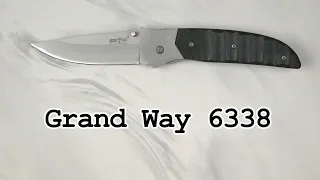 Нож складной Grand Way 6338, распаковка и обзор.