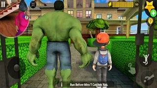 Play as Hulk and Nick in Scary Teacher 3D | Troll Miss T every day Gameplay Mod