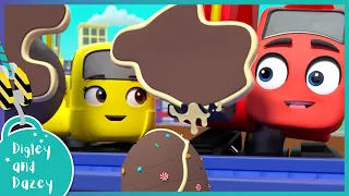 🚧The Giant Runaway Easter Egg 🚜 | Digley and Dazey | Kids Construction Truck Cartoons