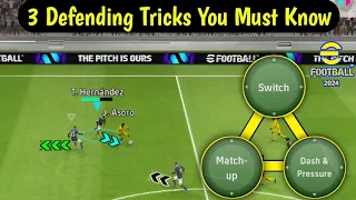 3 Tips To INSTANTLY Improve Your Defending In Efootball 2024 || Efootball 2024 Mobile.