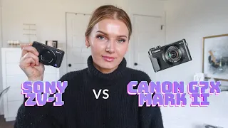 Comparing my Canon G7x Mark ii to SONY ZV-1 from a YouTuber’s perspective