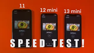 iPhone 13 mini vs 12 mini vs 11 speed test and performance comparison