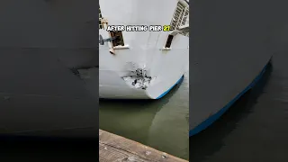 Breaking Cruise News: Cruise Ship DAMAGED after hitting pier!  😳🤦‍♂️😬