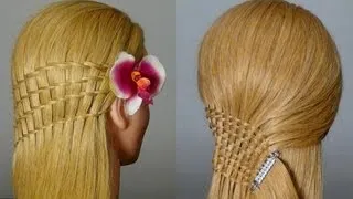 Быстрая прическа. Французский водопад. Waterfall twist hairstyles