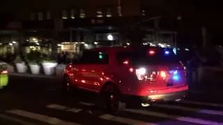 RARE CATCH OF BRAND NEW UNMARKED FDNY EMS DEPUTY CHIEF'S UNIT RESPONDING TO EXPLOSION ON 23RD ST.