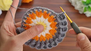 So Beautiful And So Easy 🥰 How To Crochet a Coaster Supla ✔ Çok Kolay Tığ İşi Supla Bardak Altlığı.