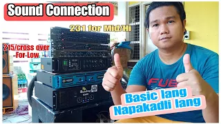 Sound System Set up Tutorial for Basic Connection| Mixer to processors to Amplifier.