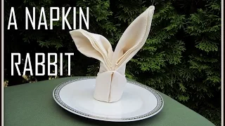 Napkin Folding: a Rabbit