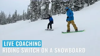 Live Coaching: Riding Switch On A Snowboard