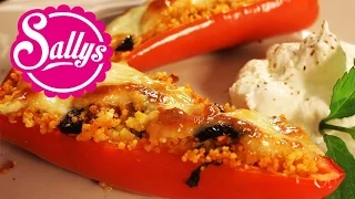 Spitzpaprika gefüllt mit Couscous aus dem Ofen / mediterran / vegetarisch / auch vegan möglich!