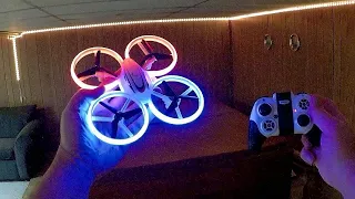 S123 Lighted Indoor Learn to Fly Drone Flight Test Review