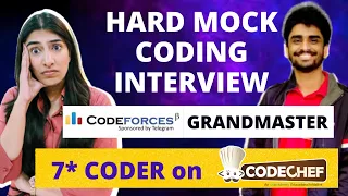 HARD Mock Coding Interview with Highest Rated Indian Coder, GrandMaster, YouTuber @utkarshgupta9858!