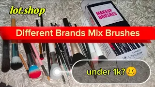 Mix brushes Different Brands 😱🤯 | lot shop se only Under 1k💯 | #onlineshopping #makeup #youtube