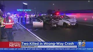 2 Killed In Wrong Way Collision On 110 Freeway In Downtown LA