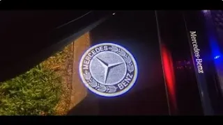 How to Install Door Puddle light Logo For Your Mercedes Benz || Welcome Logo Lights