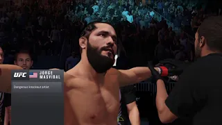 Jorge Masvidal vs Rafael Dos Anjos UFC 4 Simulation (Vale Tudo)