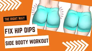 How to FIX HIP DIPS the RIGHT way | The secret to side booty exercises