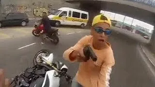 Brazil: man shot by police after stealing motor cycle at gunpoint