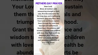 MOTHERS DAY PRAYER, Inspirational Thoughts, Best Inspiration #ytshorts @amazingmotivation82