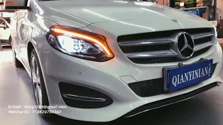 W246_Mercedes-Benz B-Class,#B200,#B180,Halogen upgrade full LED headlights