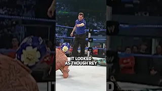 Referee Catches Eddie Guerrero's Trying To Cheat