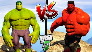 TESTANDO PODERES do HULK VERMELHO vs HULK VERDE no GTA 5