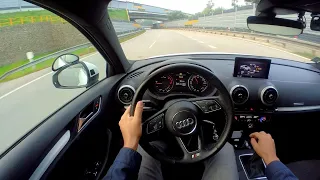 AUDI A3 1,6 TDi S-Line 81KW (2019) | POV test drive | Insta360 GO2