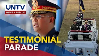 Outgoing PNP chief PGen. Rodolfo Azurin Jr., binigyan ng pagkilala ng Philippine Military Academy