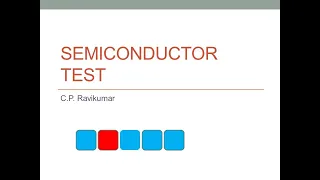 Semiconductor Test -An Introduction