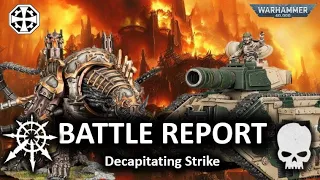 Astra Militarum Vs Chaos Space Marines: 2000 Point 10th Ed Narrative Battle Report