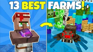 13 BEST Minecraft Farms EVERY Survival World NEEDS!