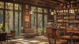 Cozy Cabin Porch Coffee Shop Ambience☕With Relaxing Piano Jazz for Working, Studying, Sleep #9