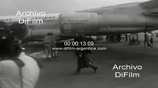 Russian dancer Rudolf Nureyev arrives in Argentina - 1971 ARCHIVE FOOTAGE