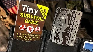 How to SURVIVE Almost Anything - Tiny Survival Guide  + Credit Card Survival Kit