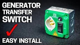 Easy DIY Generator Transfer Switch Install - Works with ANY Portable Gas or Battery Generator