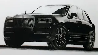 Rolls-Royce Cullinan Drawing || SWAY || Step By Step