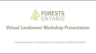 2022 Landowner Workshop Presentation