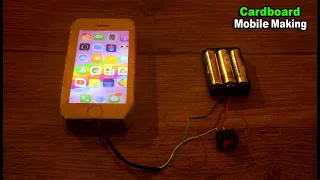 How to make Mobile Phone at home Using Cardboard - Making Cardboard Mobile - Mobile Phone Making