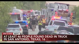 46 people found dead in tractor-trailer after suspected smuggling incident in Texas: Officials