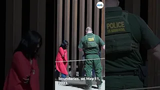 Migrants detained by US Border Patrol agents after crossing US-Mexico border