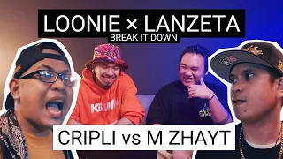 LOONIE × LANZETA | BREAK IT DOWN: Rap Battle Review E290 | FLIPTOP: CRIPLI vs M ZHAYT