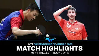 Yang Wang vs Patrick Franziska | MS R16 | WTT Contender Rio de Janeiro 2023