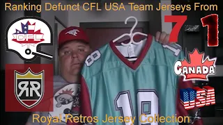 Ranking Defunct CFL USA Team Jerseys From Royal Retros Jersey Collection