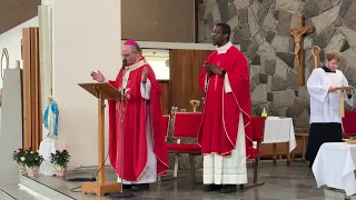 Messe de Pentecôte  l’église Saint-Pie X de Rimouski Canada