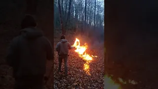 Homemade flamethrower